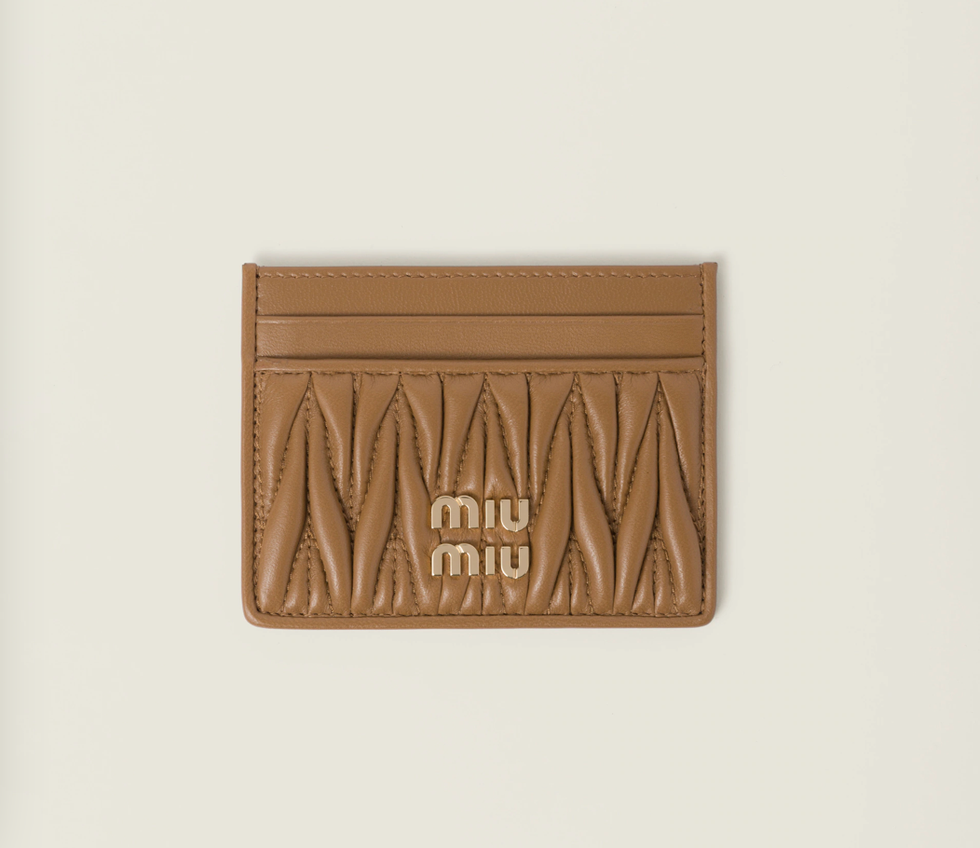 Matelassé Nappa Leather Card Holder