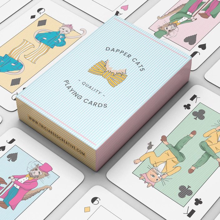Dapper Cats Playing Cards