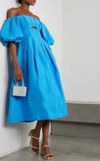 Rent Eugenie Off-The-Shoulder Cutout Dress