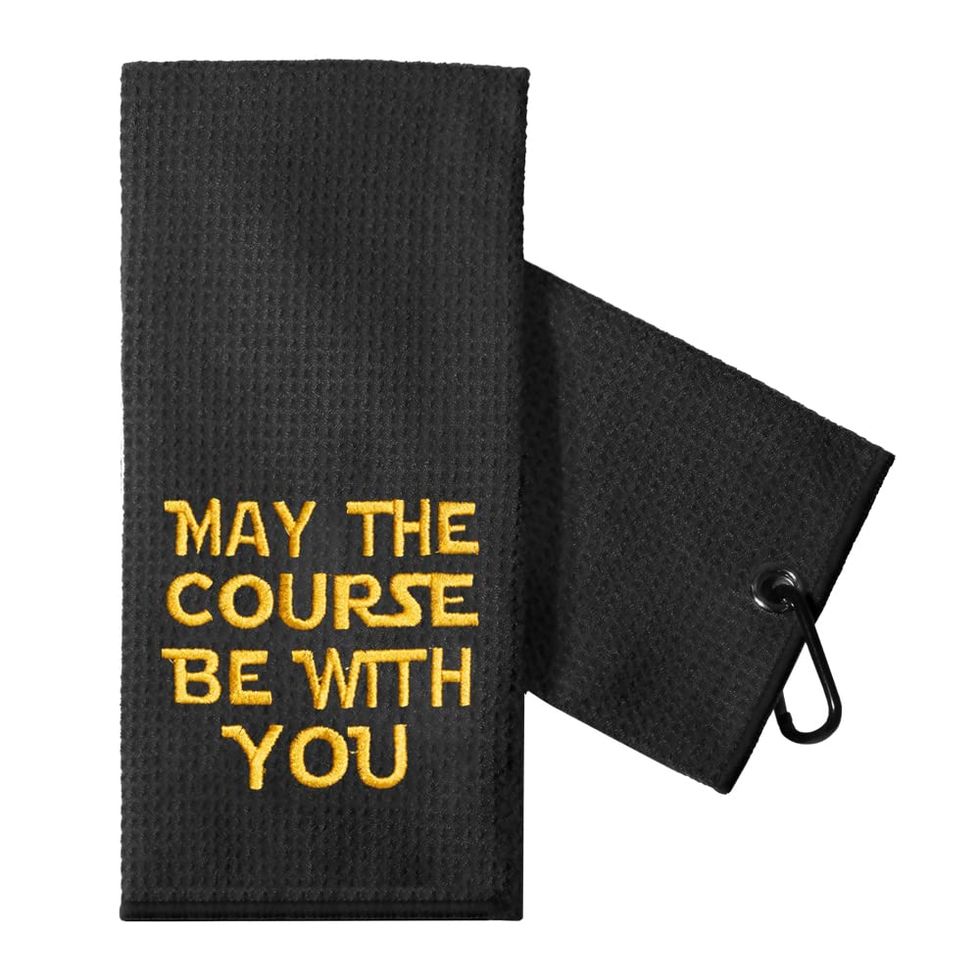Funny Golf Towel Gift (May The Course Be with You)