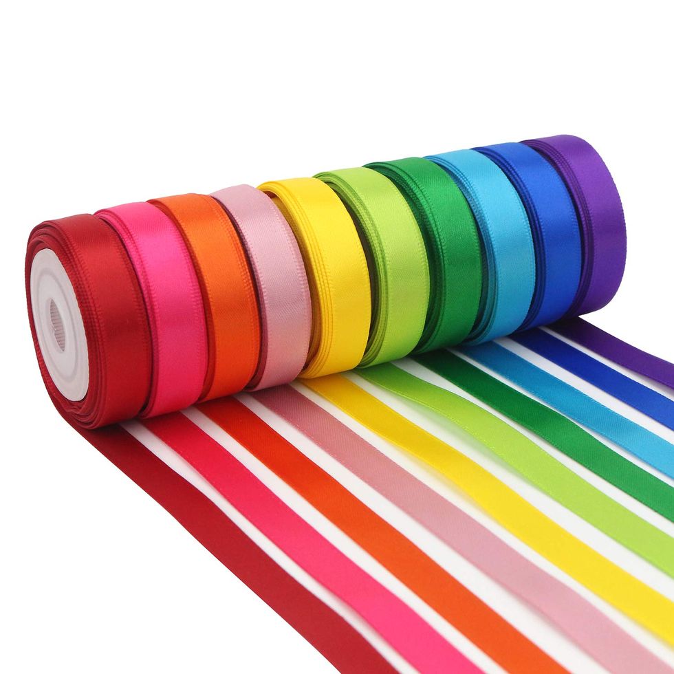 Rainbow Ribbon Solid Color (Set of 10) 