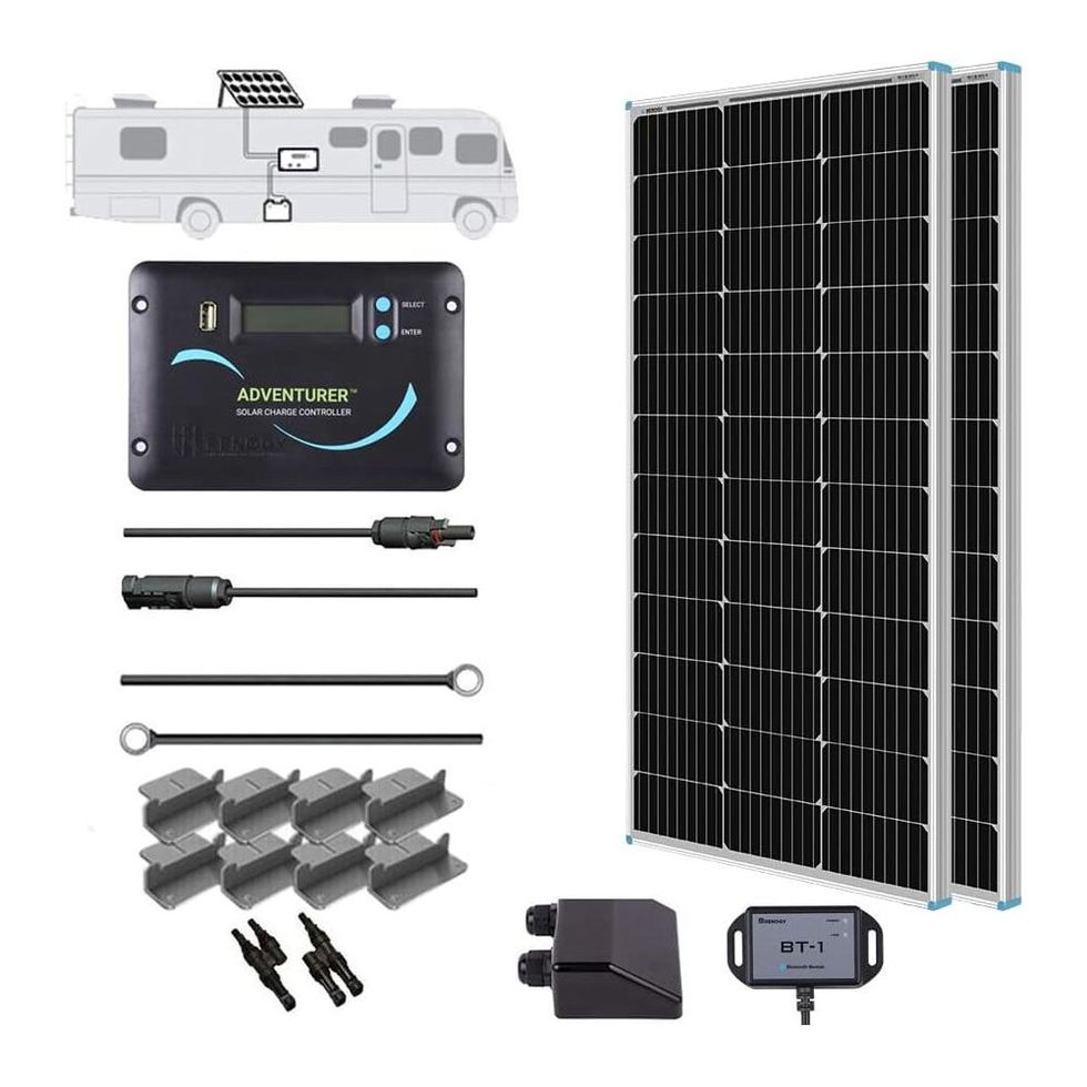 200W 12-Volt Solar RV Kit