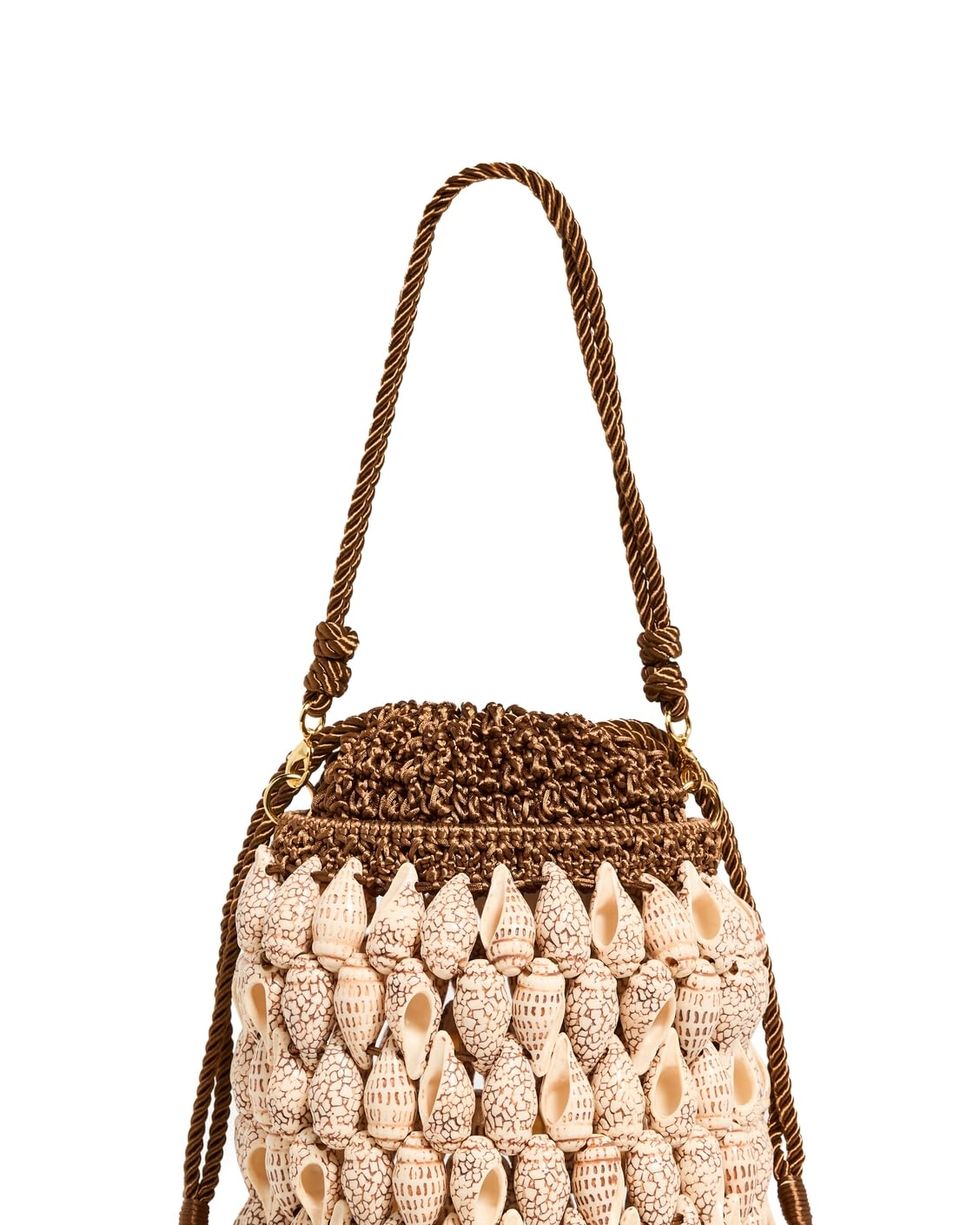 Nadia Seashell Bucket Bag
