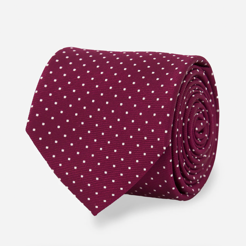 Mini Dots Wine Tie