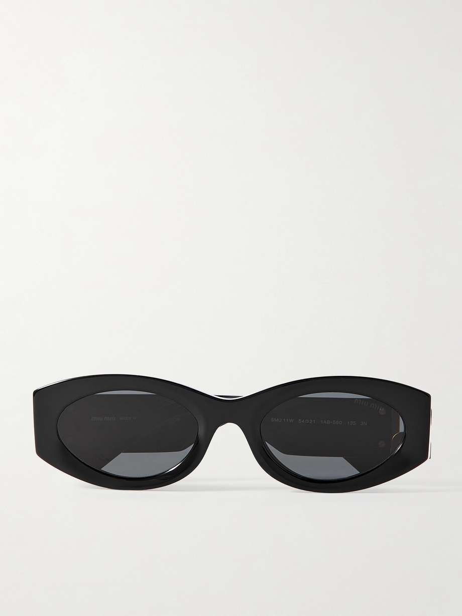 2024墨鏡/太陽眼鏡推薦：Miu Miu橢圓墨鏡