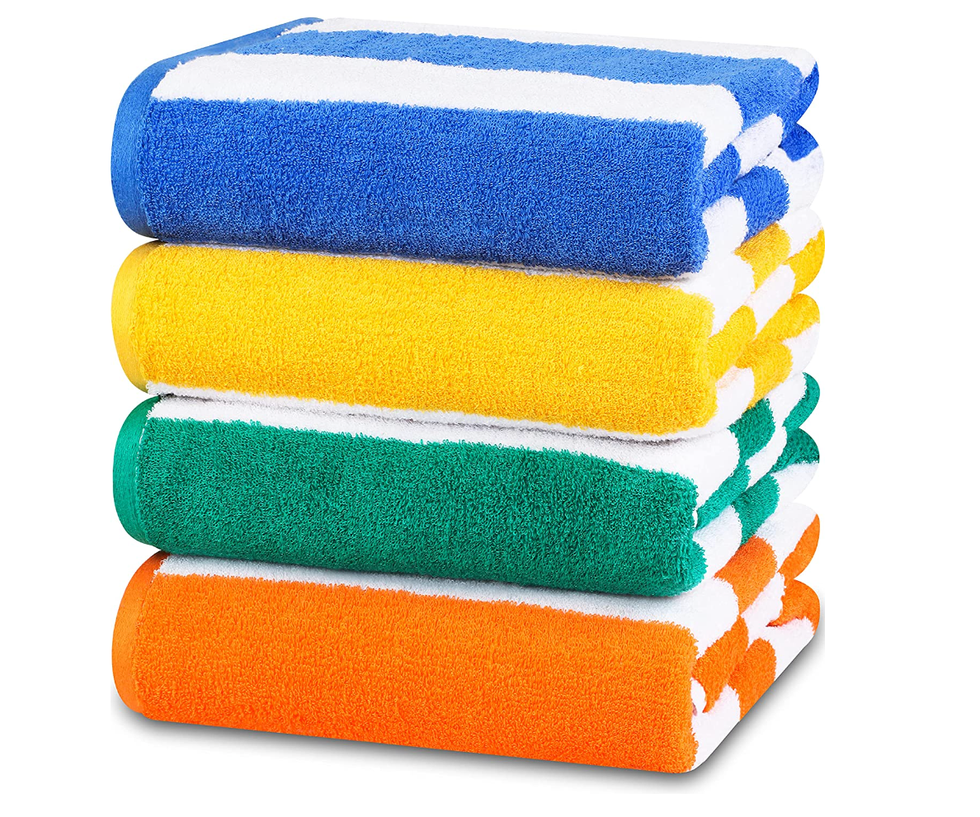  Cabana Stripe Beach Towels 