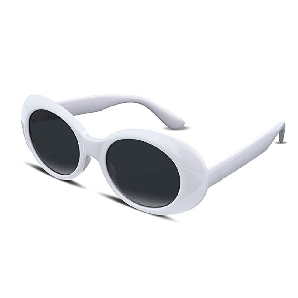 White Oval Sunglasses