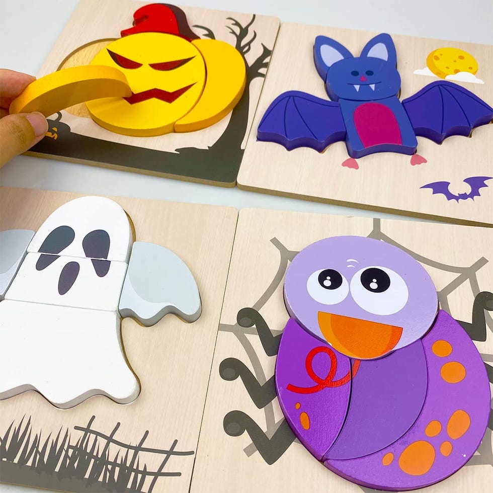 Halloween Wooden Puzzles (4 Pack)