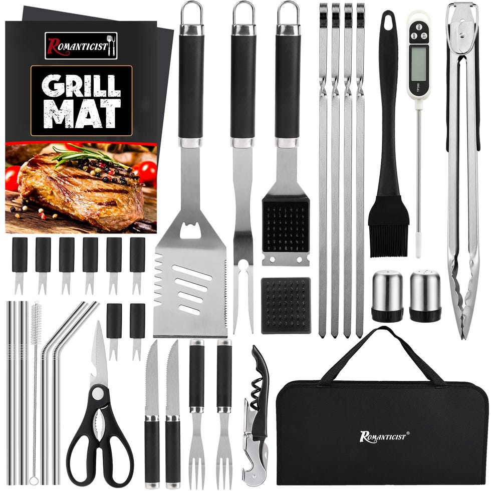 Set of 35 Barbecue Tools with Storage Bag
