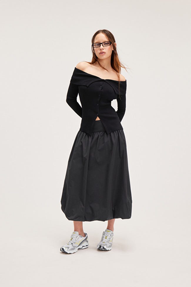 Midi Puffy Skirt