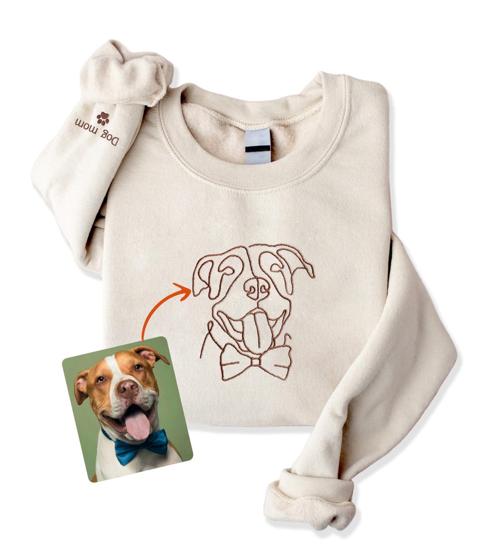 Custom Embroidered Dog Mom Sweatshirt