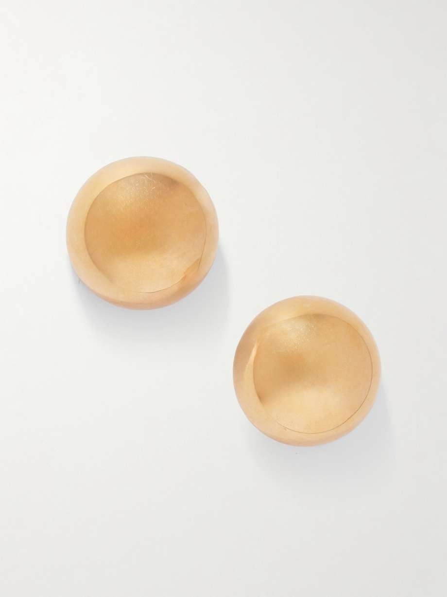 Gold-tone clip earrings