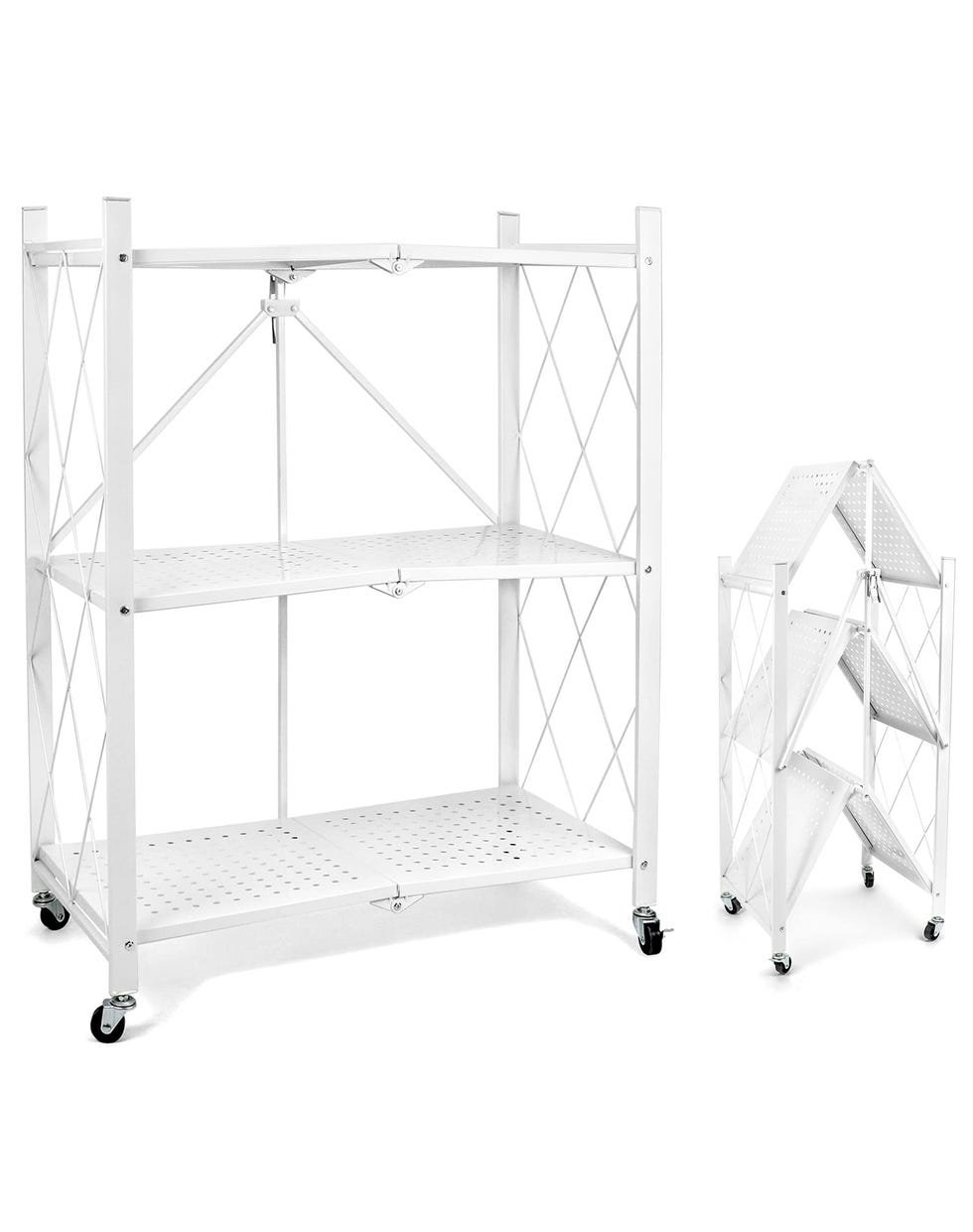 Estantería de acero blanco