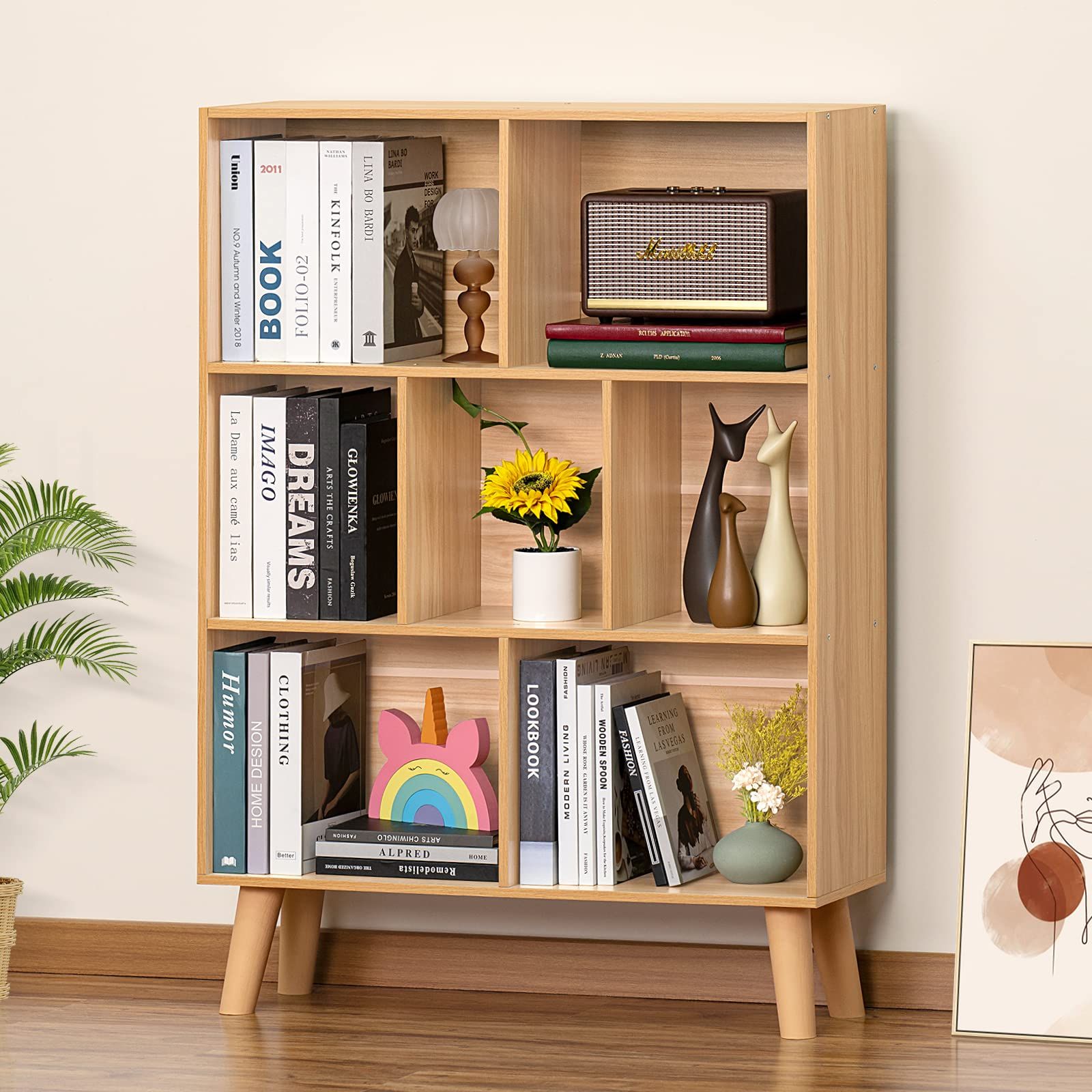 Small wooden cupboard for books sales
