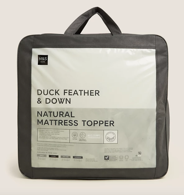 Duck Feather and Down Mattress Topper 