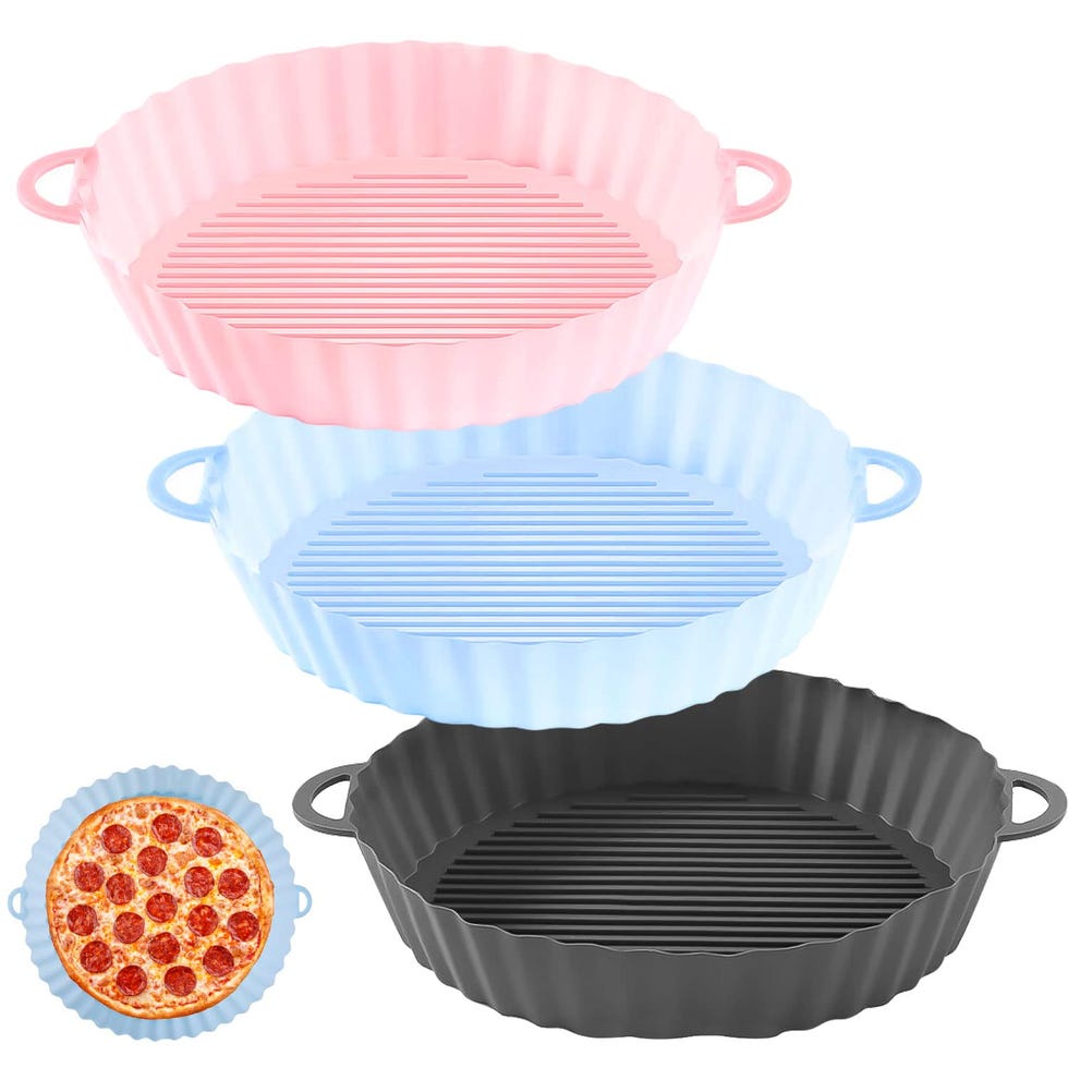 3 bandejas de silicona para airfryer