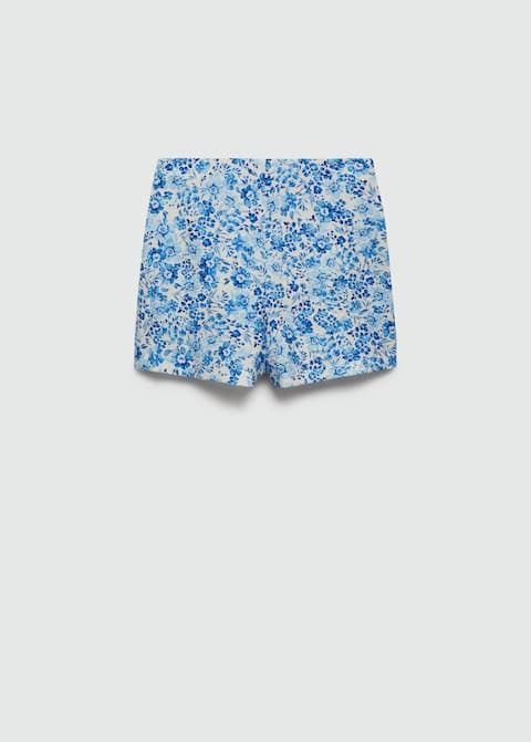 : Shorts rectos estampado floral
