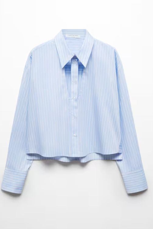 Striped Shirt with Cut-Out