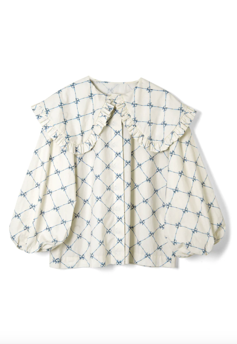 Bow Print Lola Blouse