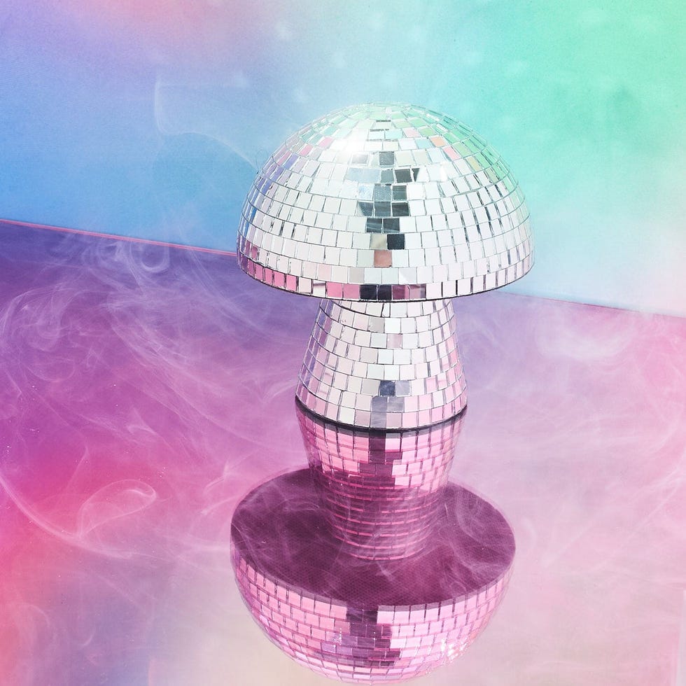 Disco Ball Mushroom Sculpture