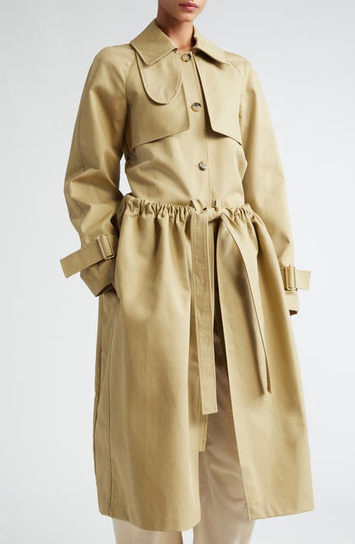 Ruched Trench Coat  