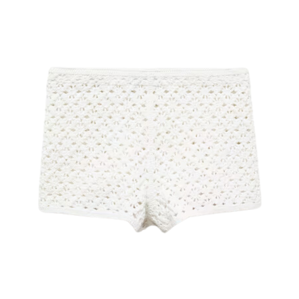 Mango crochet shorts