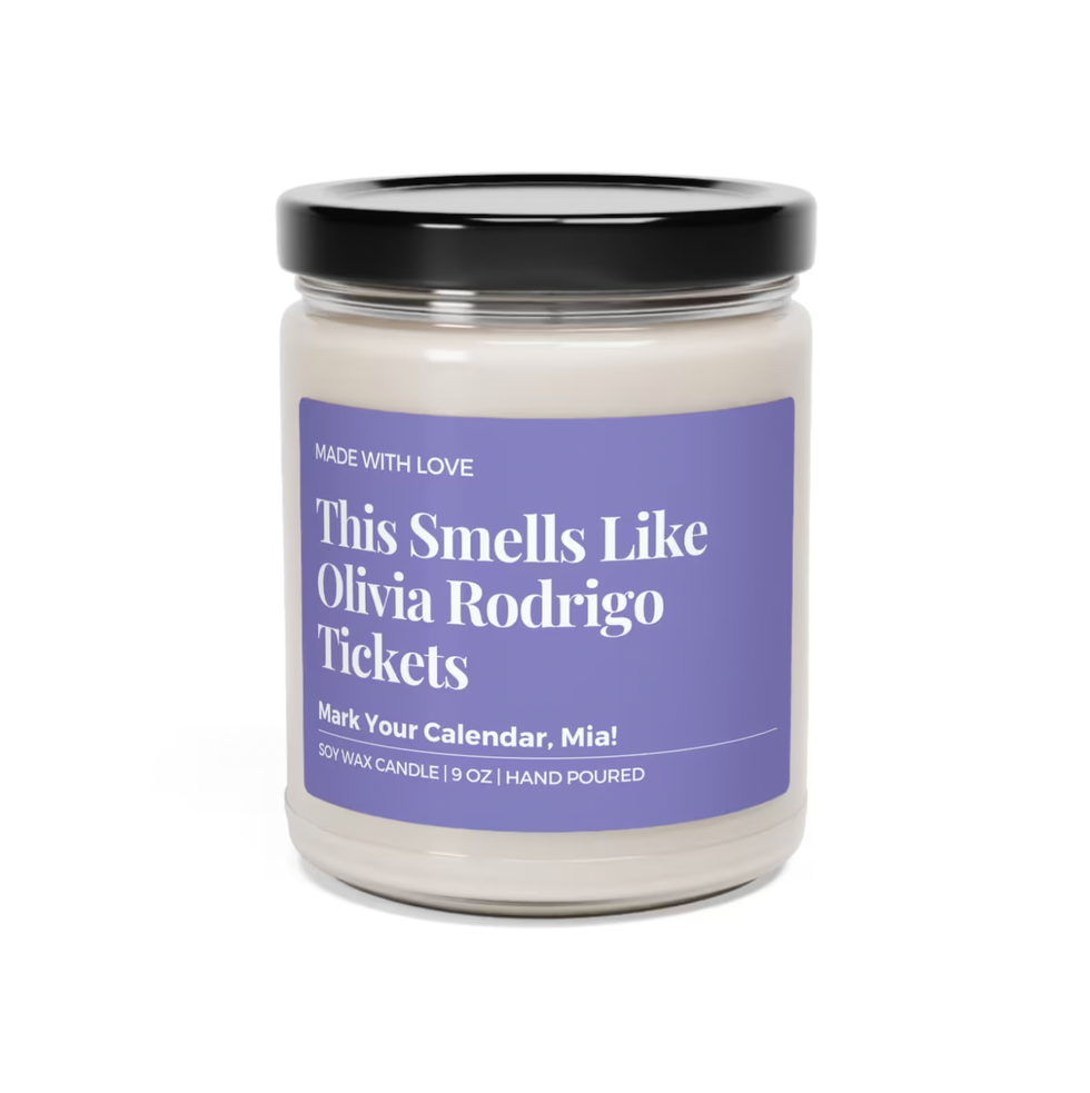 Smells Like Olivia Rodrigo Tickets Tour Candle