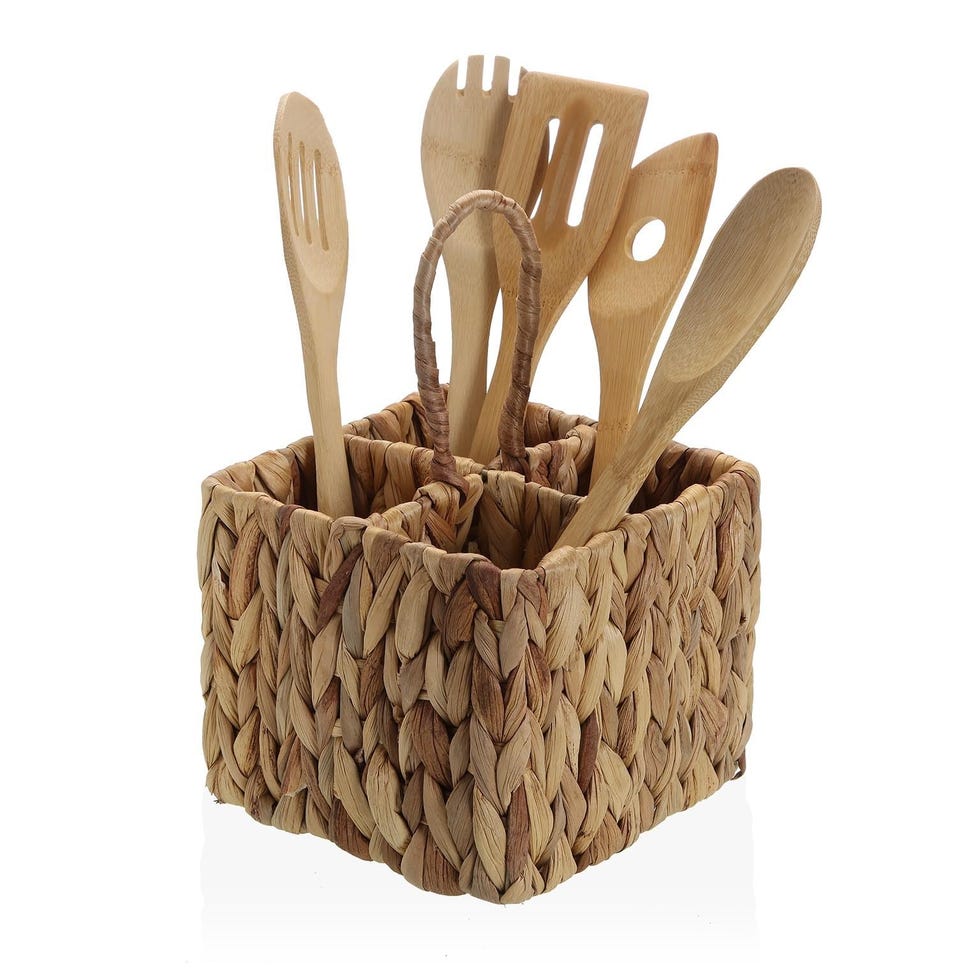 Cesta Cubertero de Mimbre
