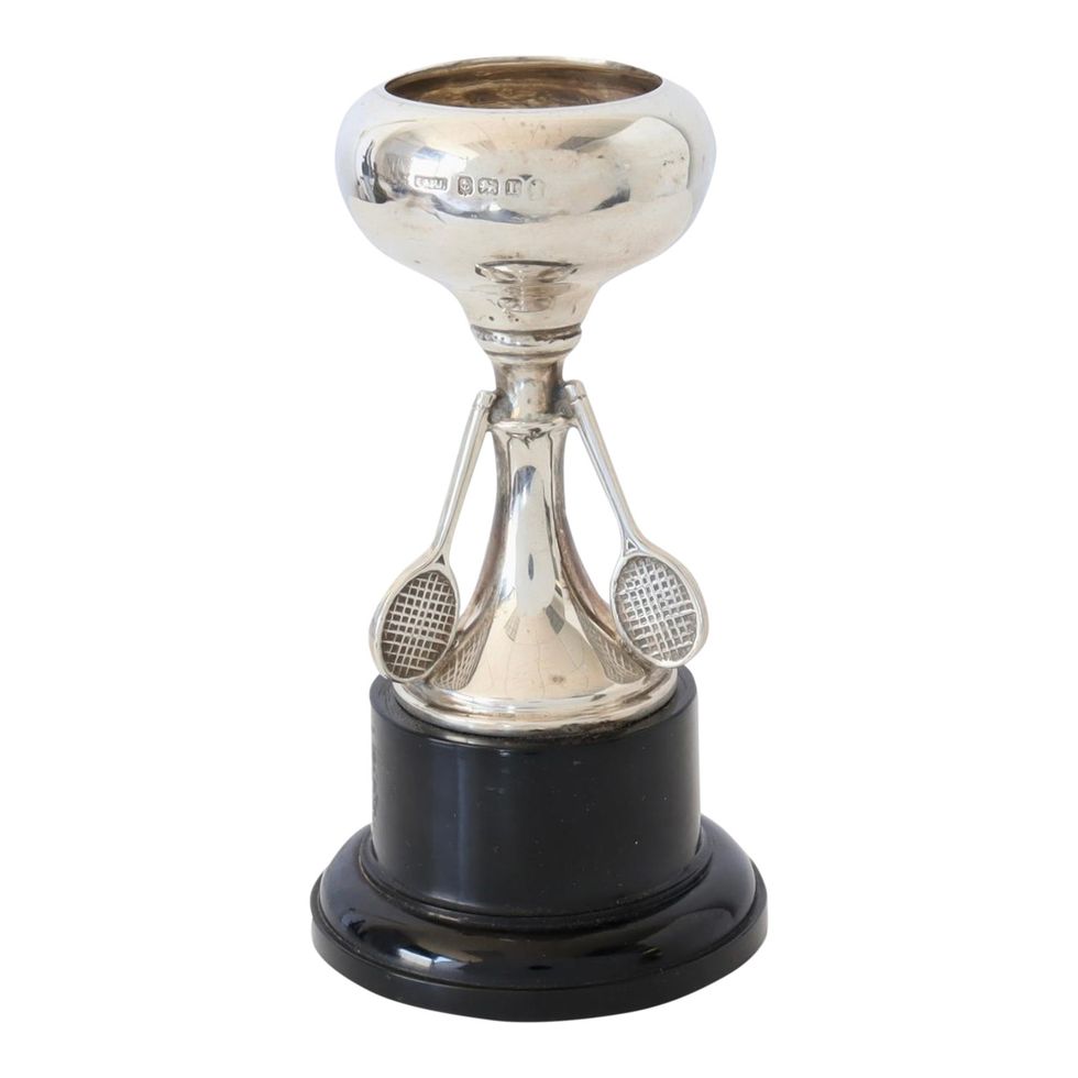 1935 English Sterling Silver Tennis Trophy