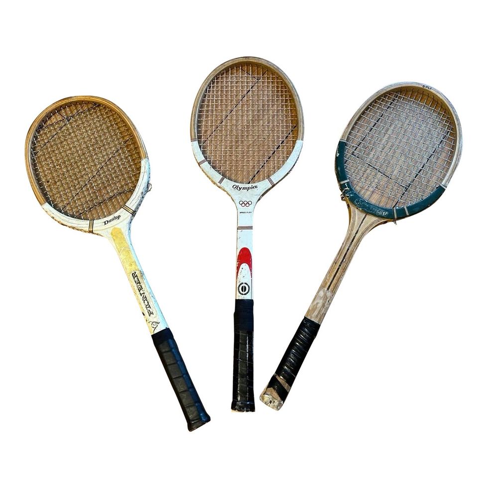 Trio of Vintage Tennis Rackets