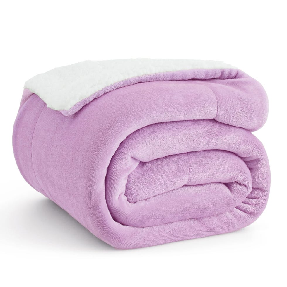 Sherpa Fleece Throw Blanket 