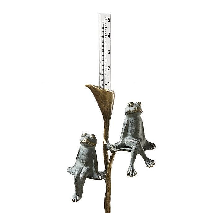 Lily Frog Rain Gauge