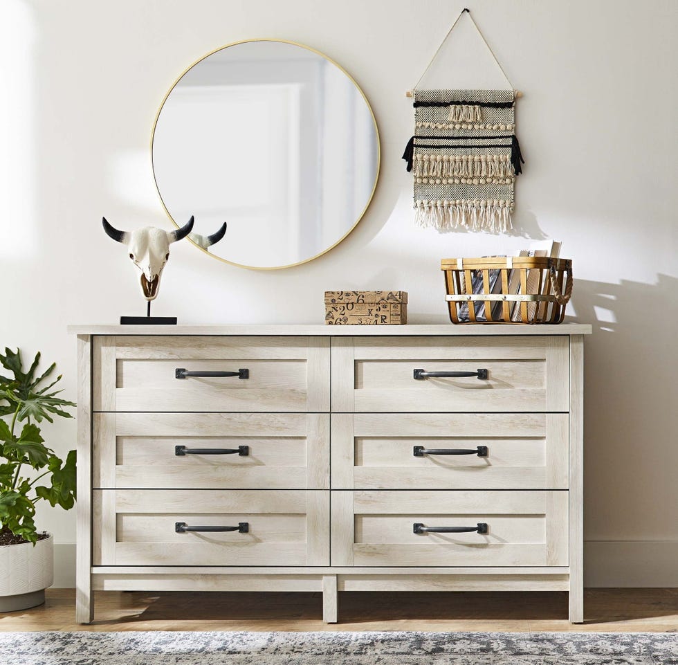 Modern Farmhouse Six-Drawer Dresser