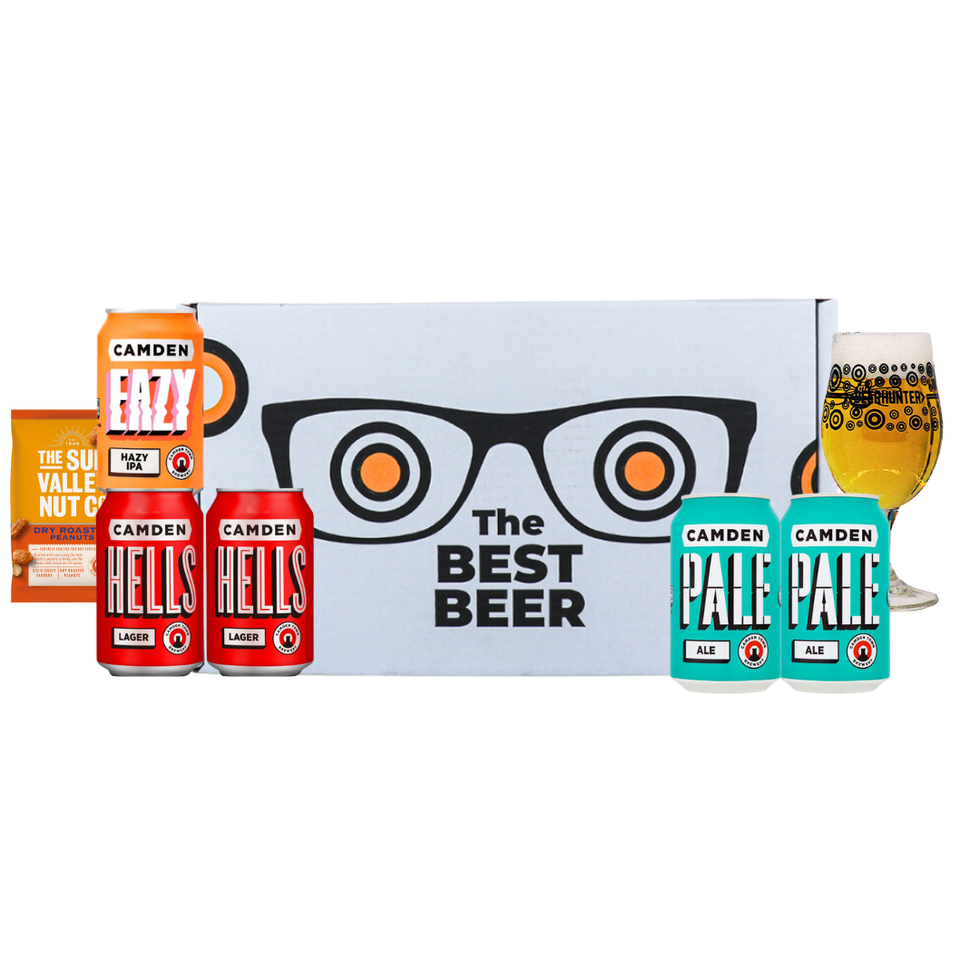 Camden British Craft Beer Gift Set Box with Glass 
