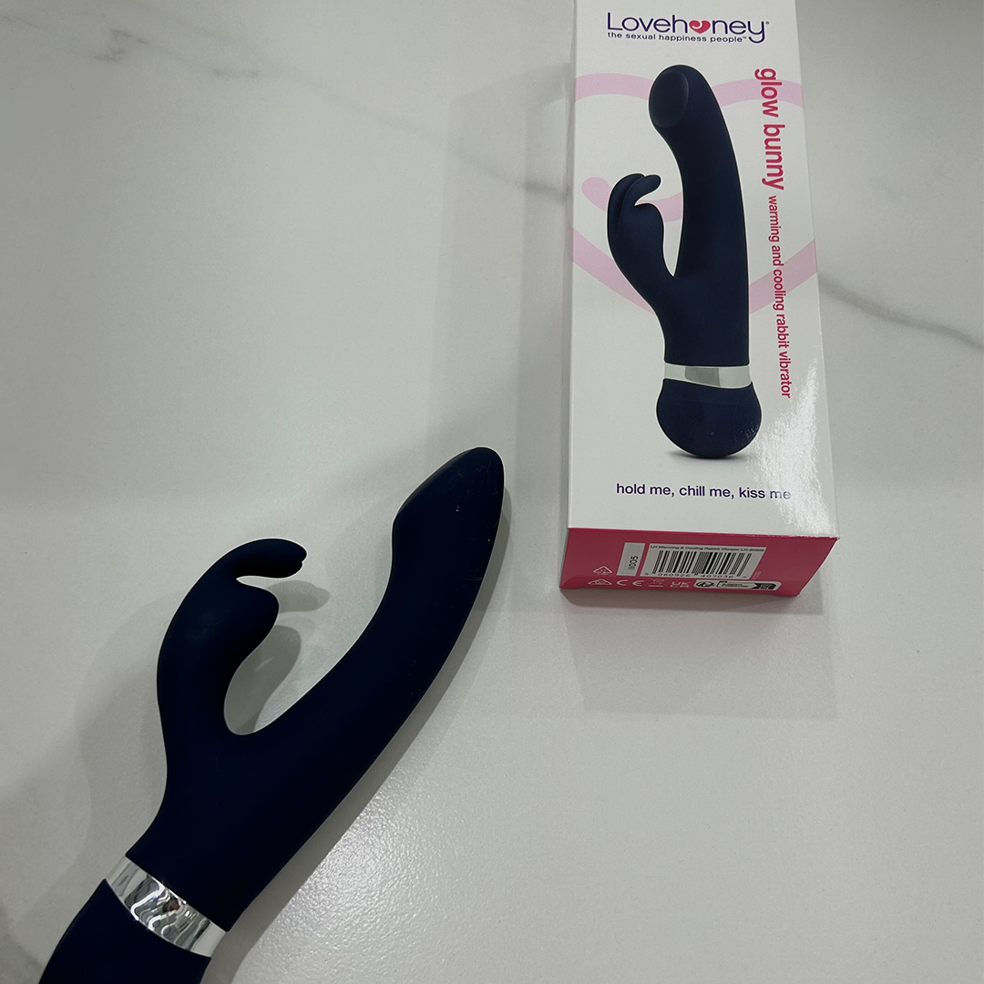 Glow Bunny Rechargeable Warming and Cooling Rabbit Vibrator