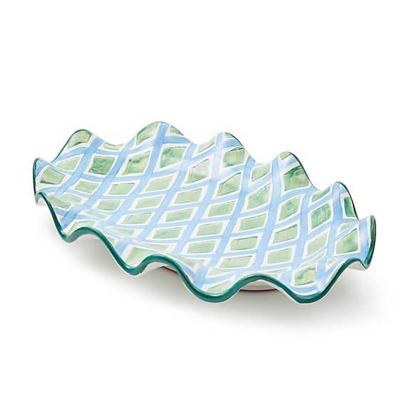 Pencil & Paper Co. Ceramic Fluted Serving Platter