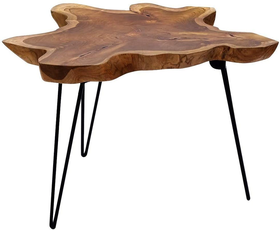 Mesa de centro de diseño en teca