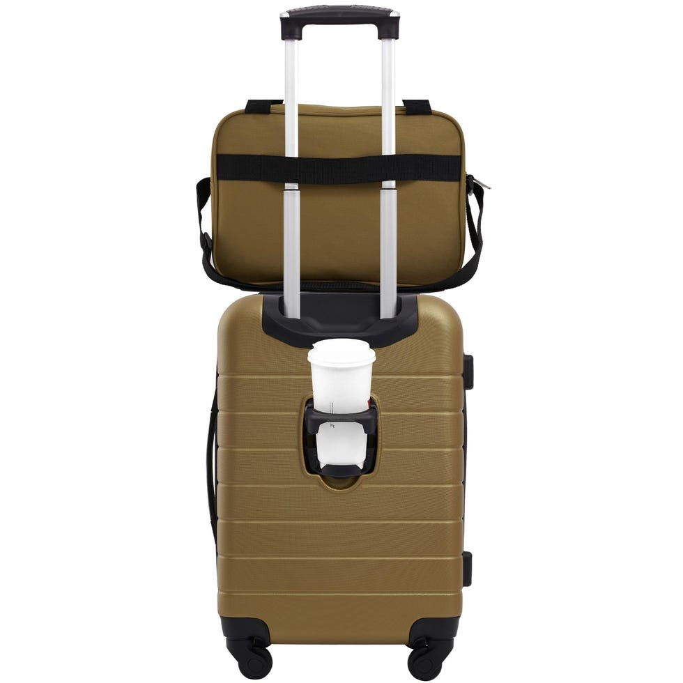 Smart Luggage Set with Cup Holder and USB Port