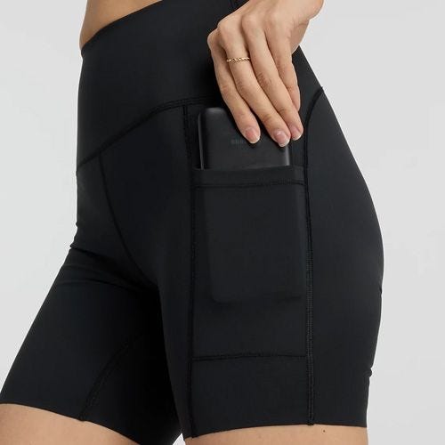 New Balance Sleek Pocket High Rise Short 6"