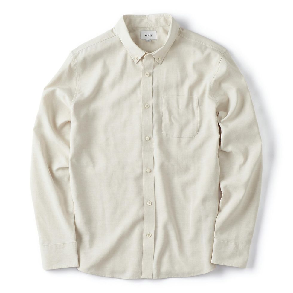 Wrinkle-Free Linen Long Sleeve Shirt 