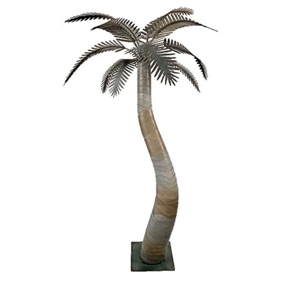 6 Ft. Metal Palm Tree Sculpture