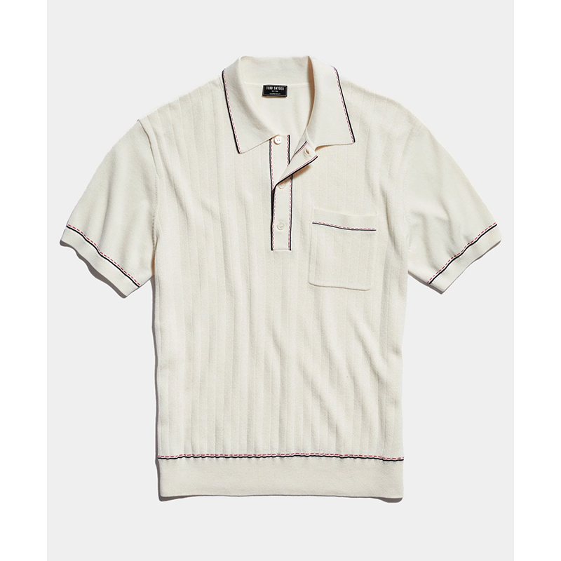 Silk Tipped Riviera Sweater Polo