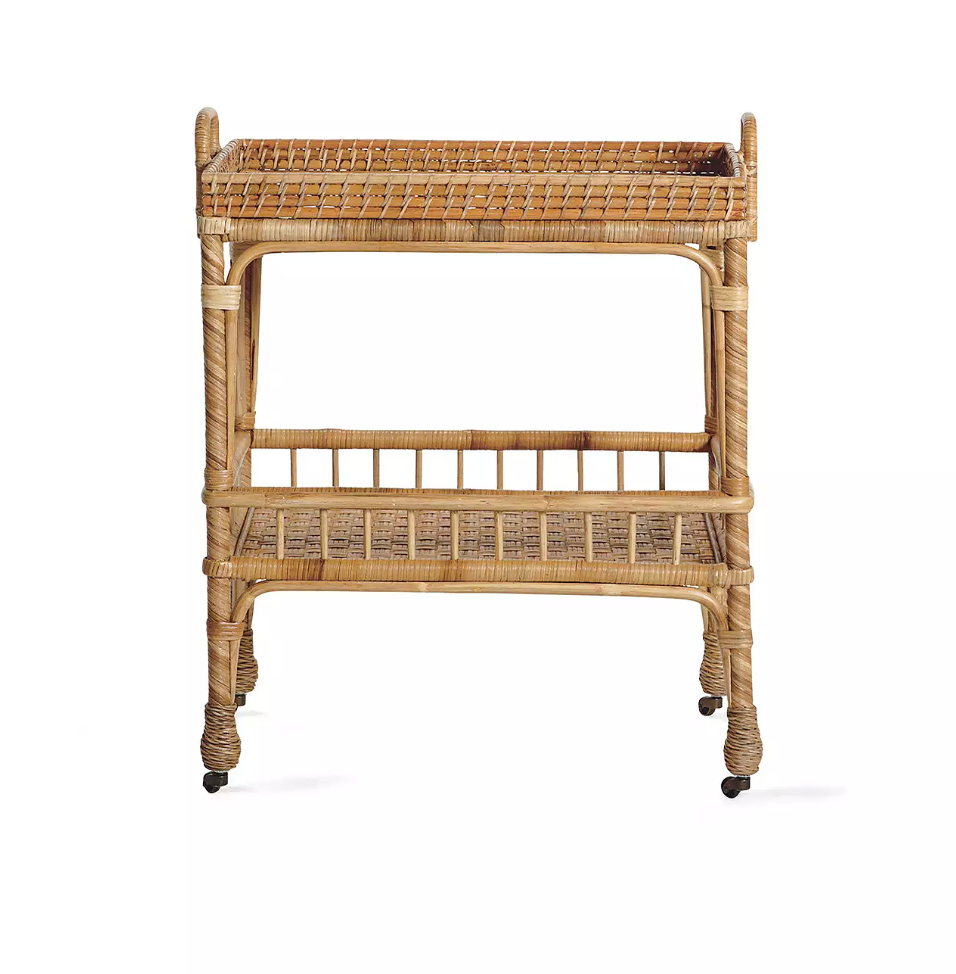 South Seas Rattan Side Cart