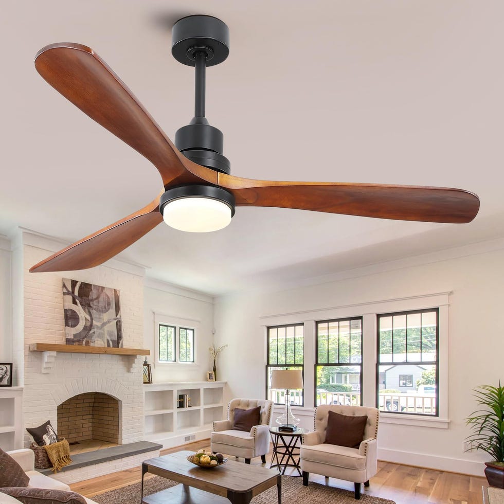 Lámpara con ventilador para terraza