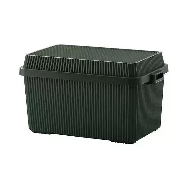 like-it Deep Fluted Stacking Storage Tote Green