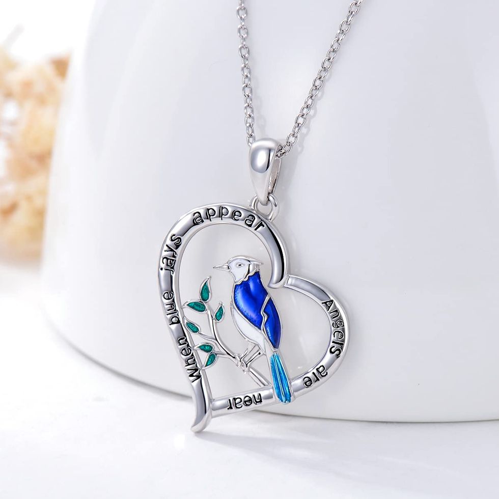 Sterling Silver Blue Jay Necklace