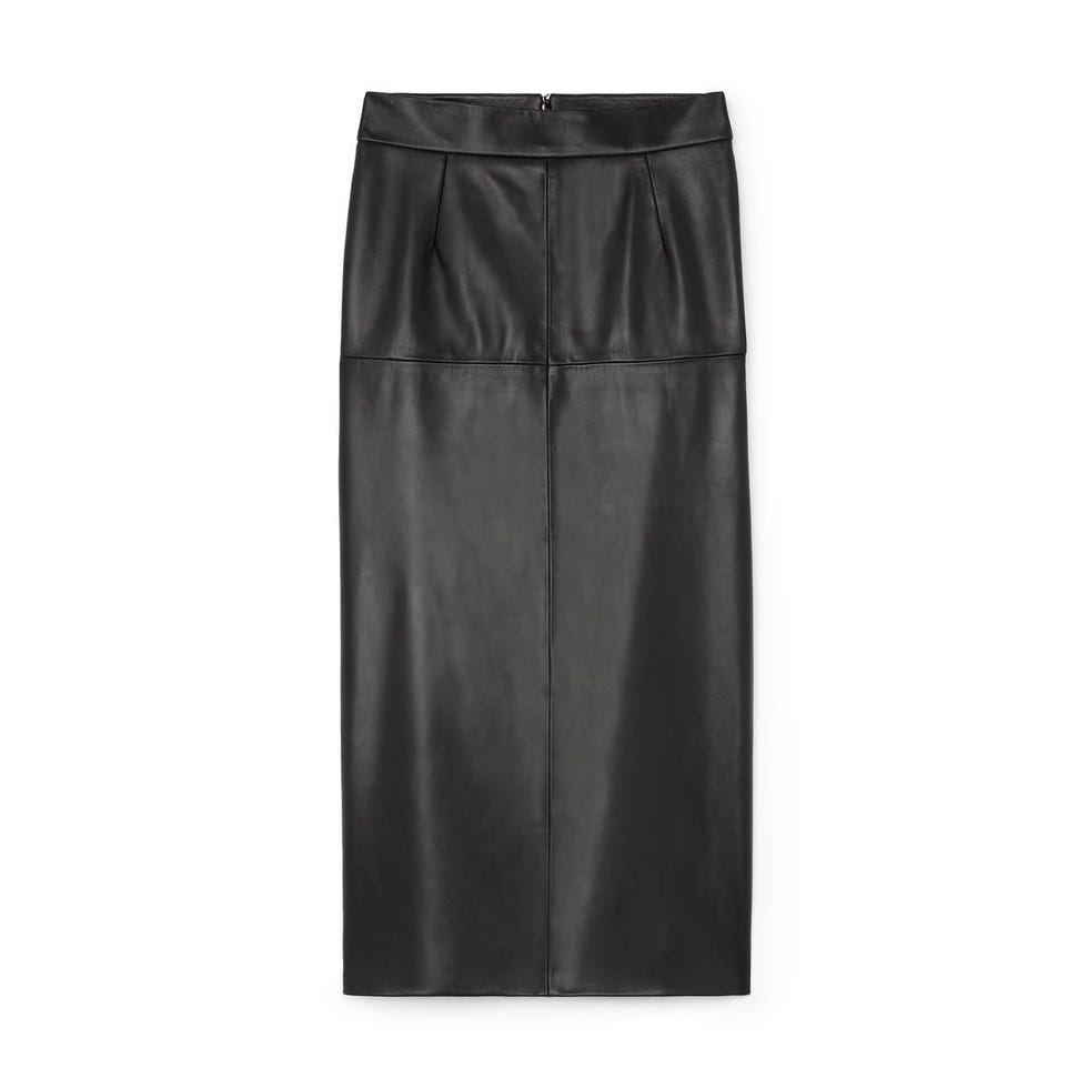 Miranda Leather Pencil Skirt