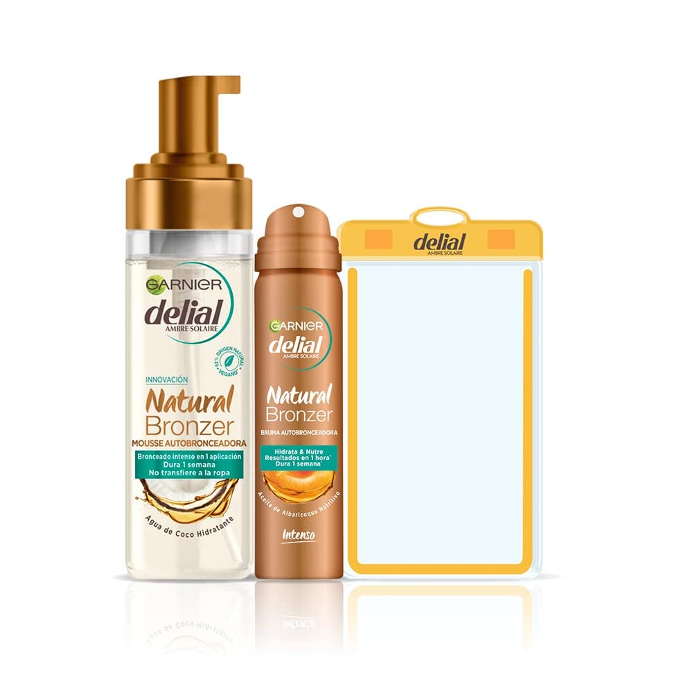 Pack de autobronceadores Delial con funda para el móvil de regalo