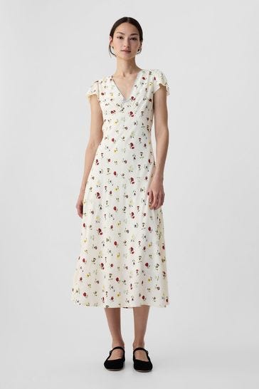 DÔEN Floral Midi Dress