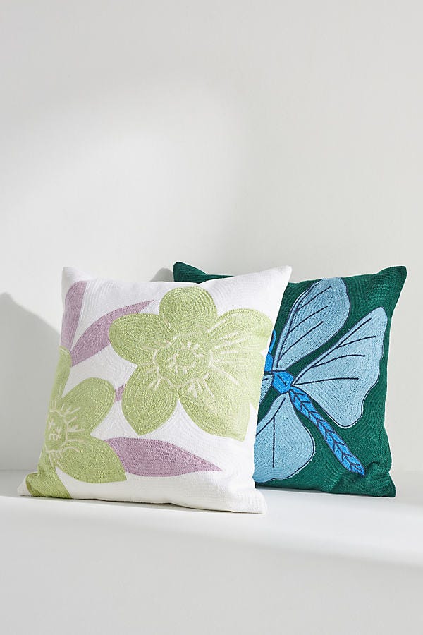 Meadow Embroidered Pillow